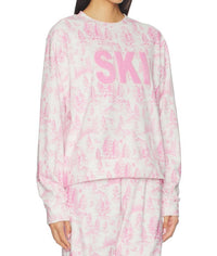 Beach Riot Cassia Ski Top in powder pink toile - women's sweater - view 4