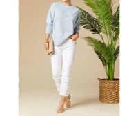 Coco + Carmen - Omg Zoey Zip Straight Leg Capri With Tiered Fringe