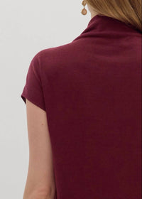 Entro - Megan Knit Mock Neck Top