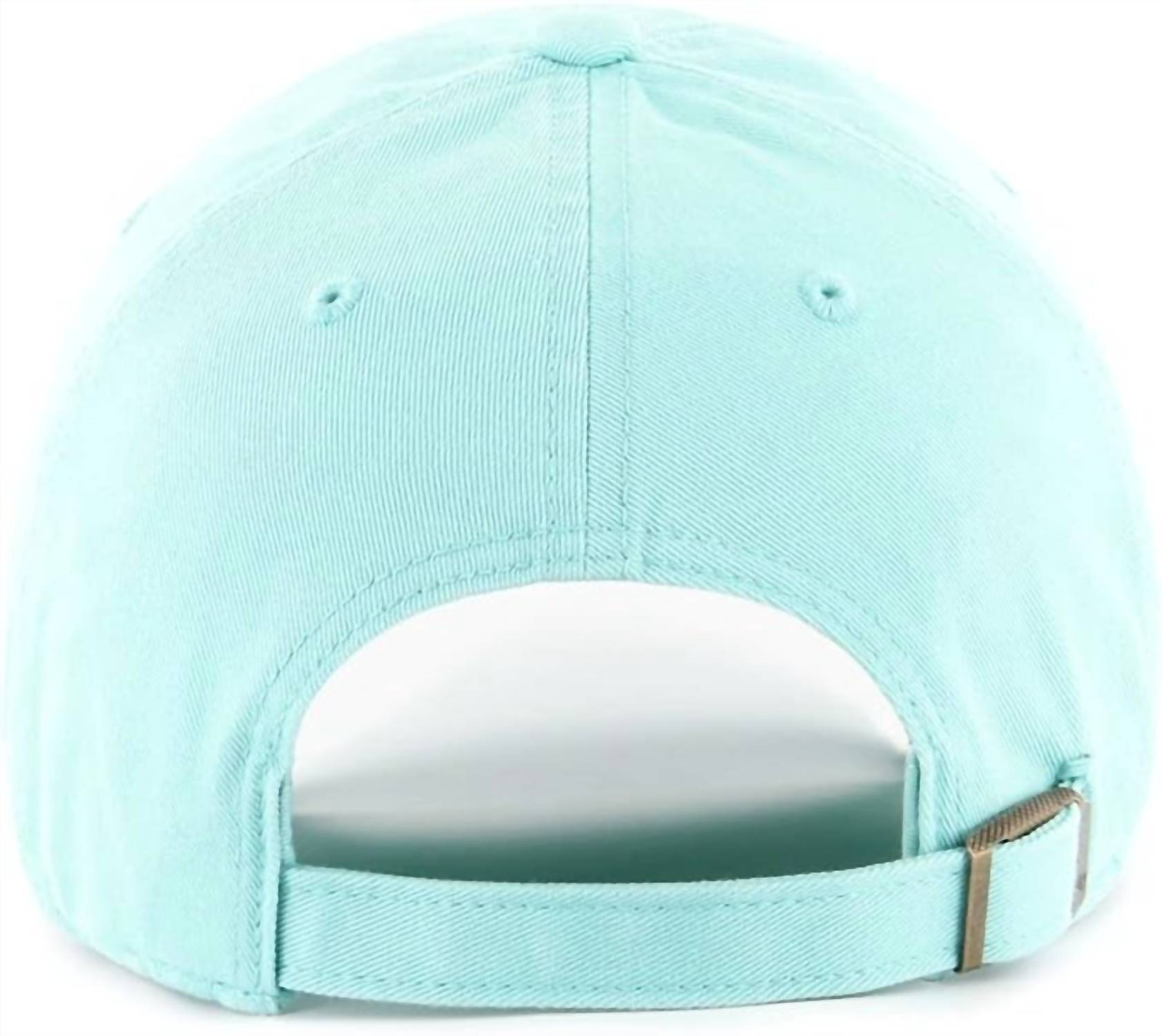 ’47 Men's Los Angeles Dodgers Clean Up Adjustable Cap in tiffany blue - men's hat - detail view