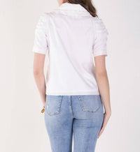 Emily Mccarthy - Cameron Scalloped Collar Top