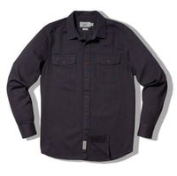 Grayers Men's Bedford Textured Shirt in india ink - men's long sleeve top