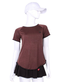Love Love Tennis - Women's Tie Back Short Sleeve Tee