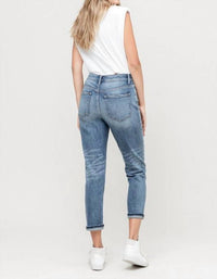 Vervet By Flying Monkey - Sol Stretch Non-Distressed Boyfriend Jeans