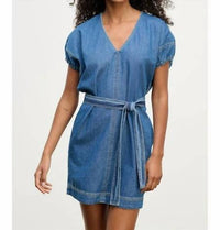 Velvet By Graham & Spencer - Aurora Puff Sleeve V Neck Mini Dress