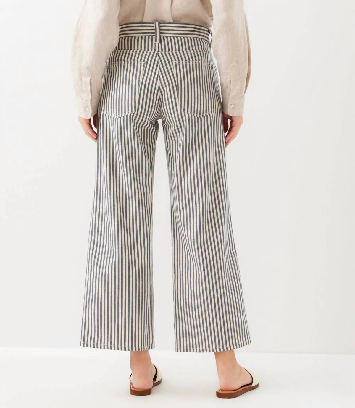 Karen Kane - Stripe Cropped Jeans