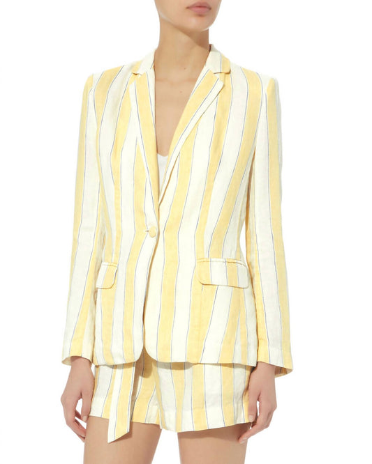 Linen Stripe Blazer