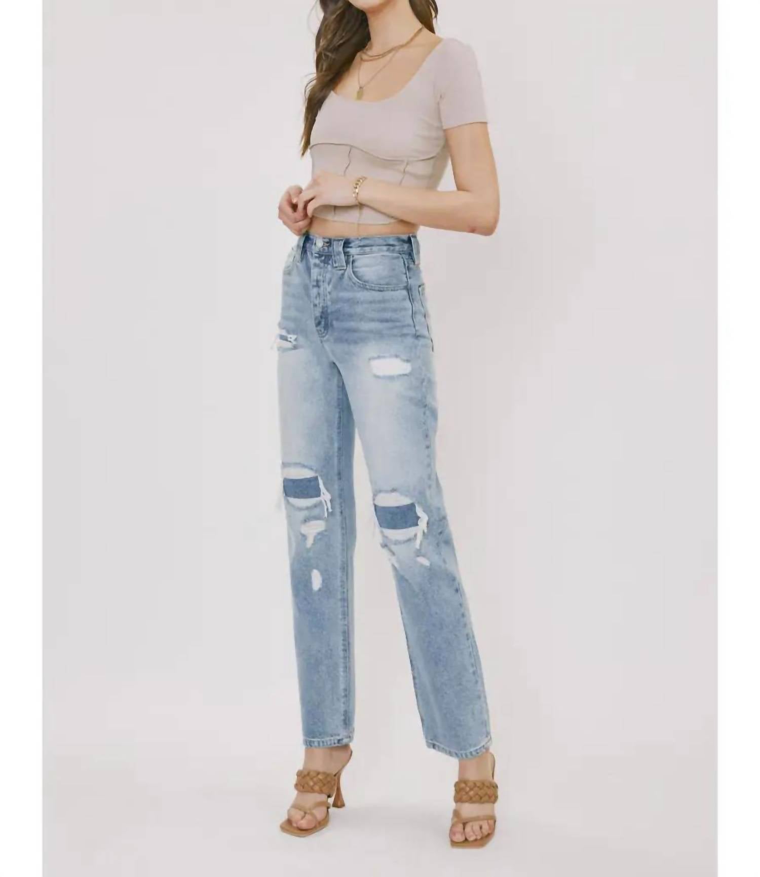 Kancan - Christian Knee Patch Jean