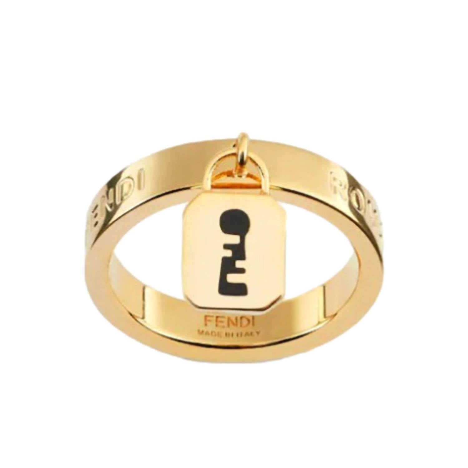 Fendi - Women's Master Key Pendant Metal Large Fashion Ring