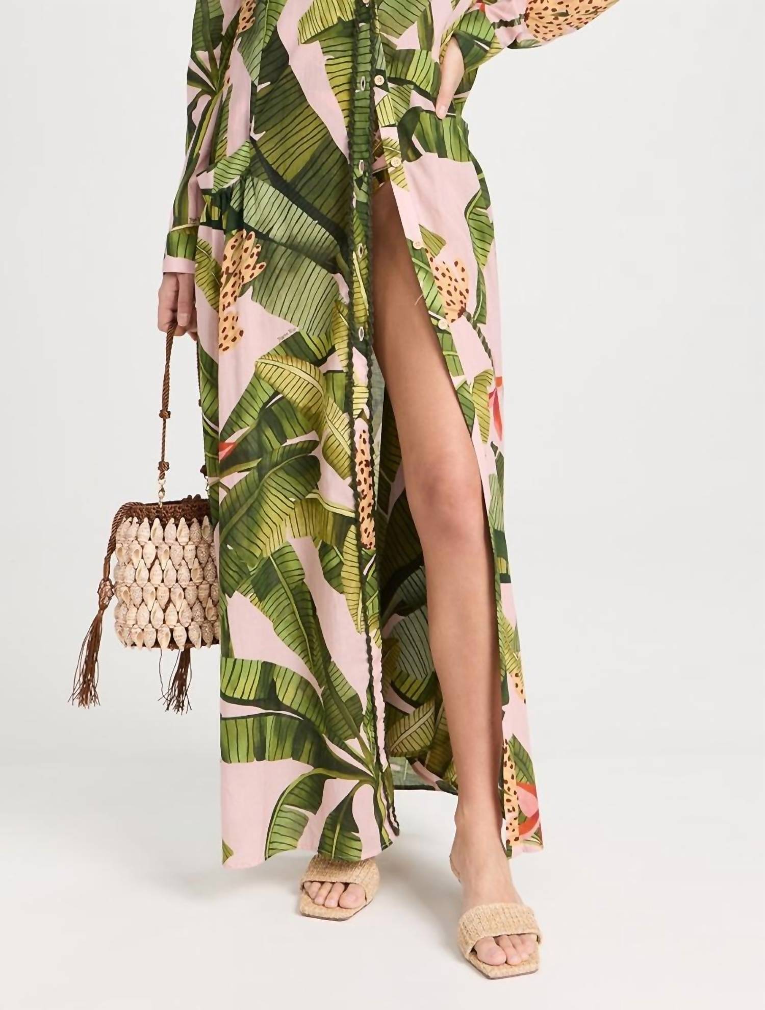 Farm Rio - Maxi Cover Up Shirt Dress