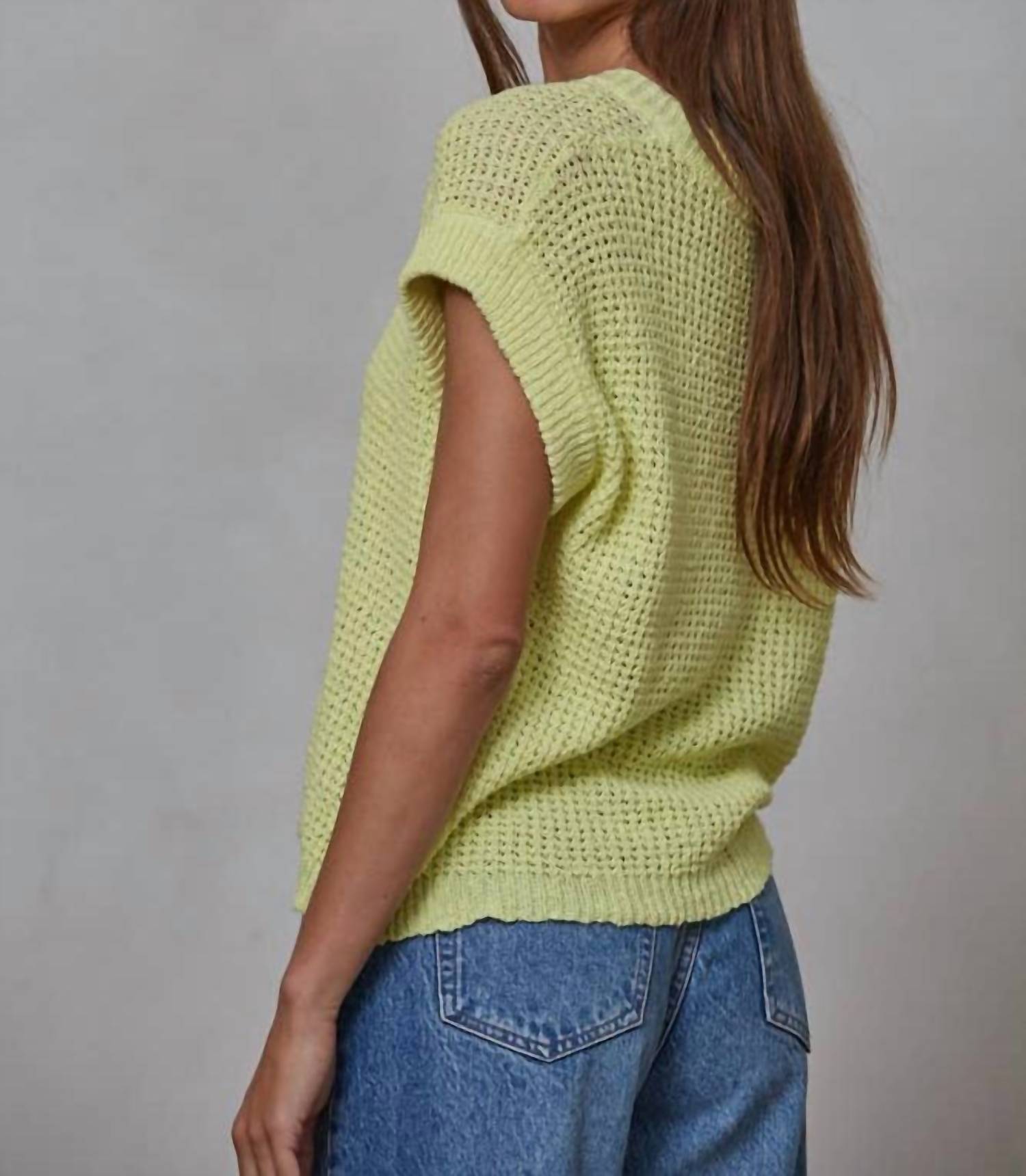 By Together - Sweater Short Sleeve Crew Neck Top