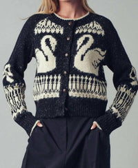 Mint Exclusives - Swan Lake Graphic Cardigan