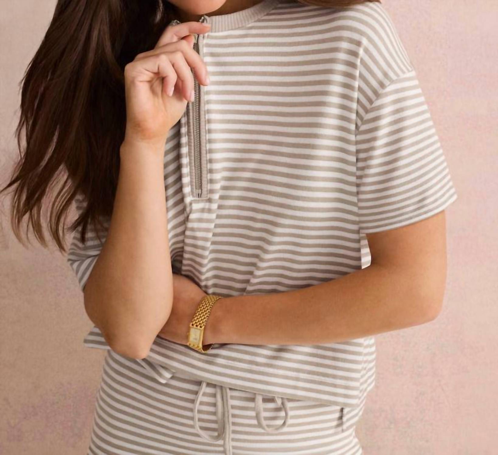 Splendid - Brooke Stripe Short Sleeve Top
