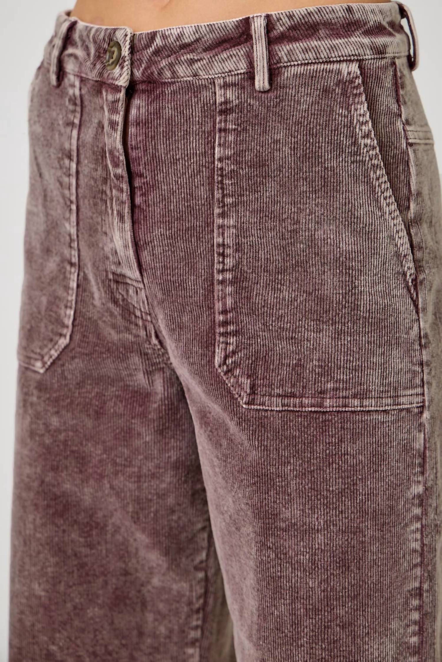 Mystree - Washed Corduroy Trousers