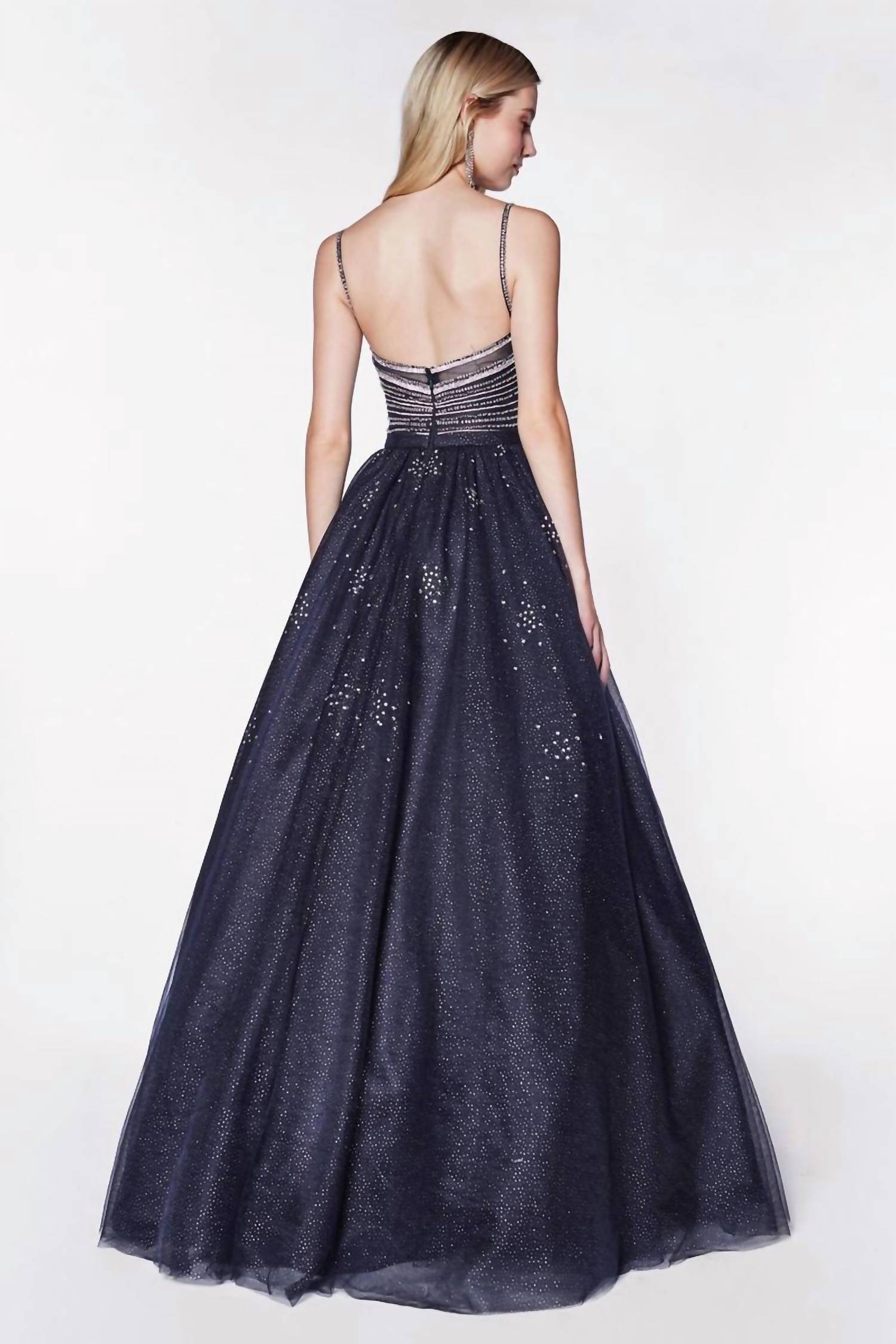 Cinderella Divine - Glittered Ball Gown With Beaded Bodice Detail
