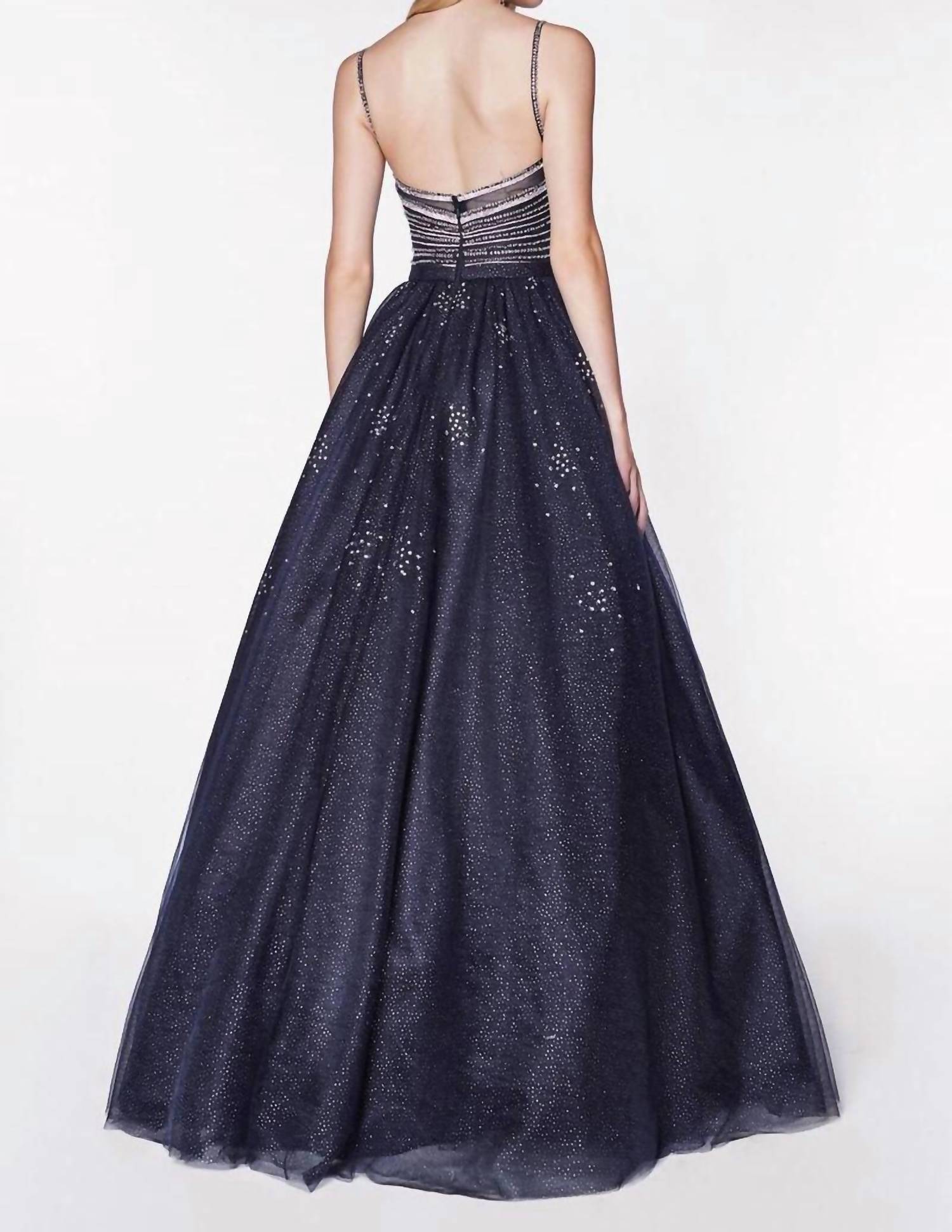 Cinderella Divine - Glittered Ball Gown With Beaded Bodice Detail