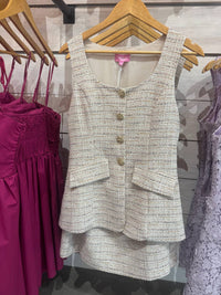 Sincerely Ours - Women's Angeline Tweed Romper
