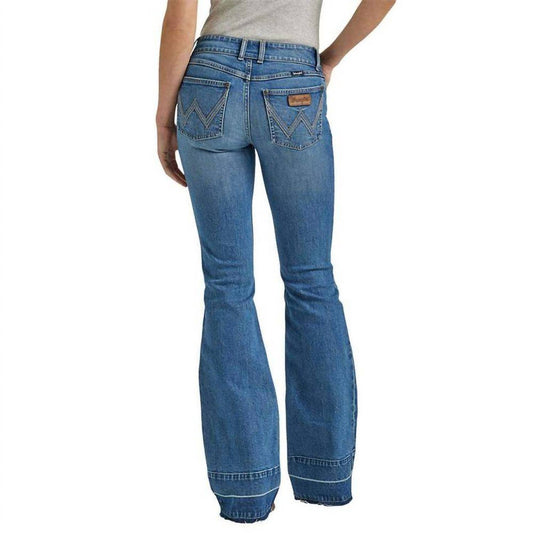 Wrangler - Women's Retro Mid Rise Mae Trouser Jeans