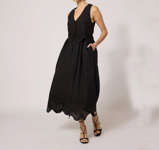 Cleobella - Julie Black Midi Dress