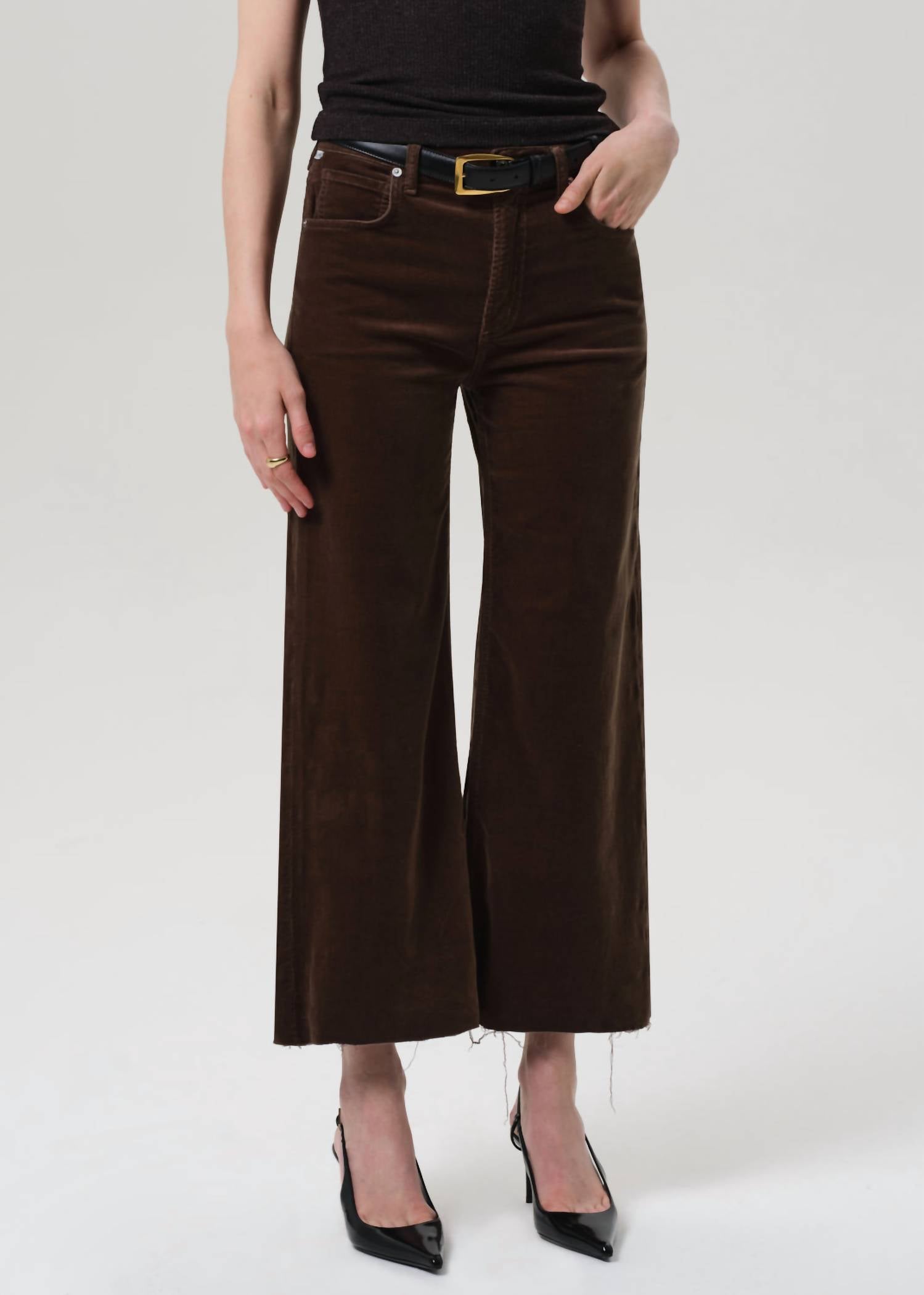 Citizens Of Humanity - Lyra Wide Leg Crop Corduroy Pants