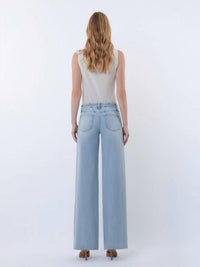 VERVET BY FLYING MONKEY Olivia Jeans in light wash denim - women's pants - alternate view