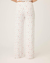 Pj Salvage - La Rose Ditsy Floral Print Open Leg Pants