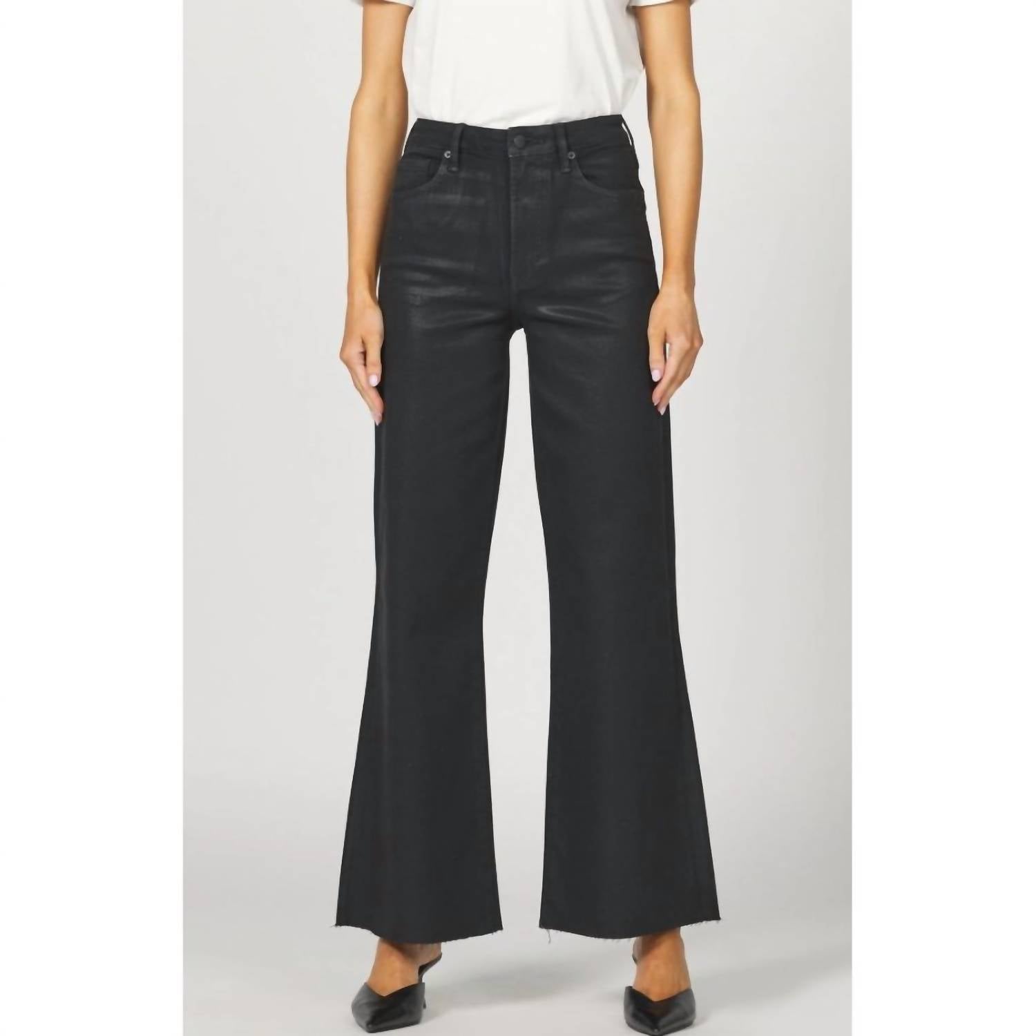 DEAR JOHN DENIM Fiona High Rise Wide Leg Jeans in concrete - women's jeans
