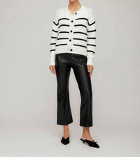 Fifteen Twenty Luca Cardigan Sweater in stripe - women's cardigan