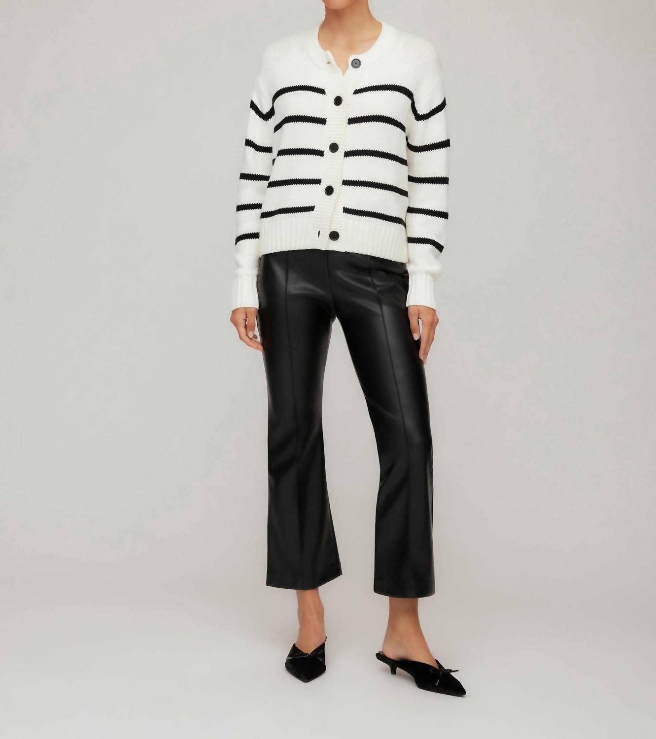 Fifteen Twenty Luca Cardigan Sweater in stripe - women's cardigan