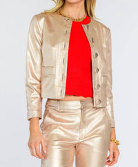 Elizabeth James The Label - Remy Metallic Denim Jacket