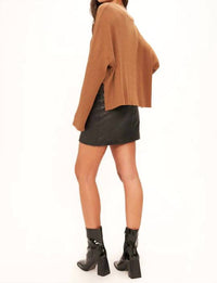 Project Social T - Getaway Notch Neck Sweater Rib Pullover