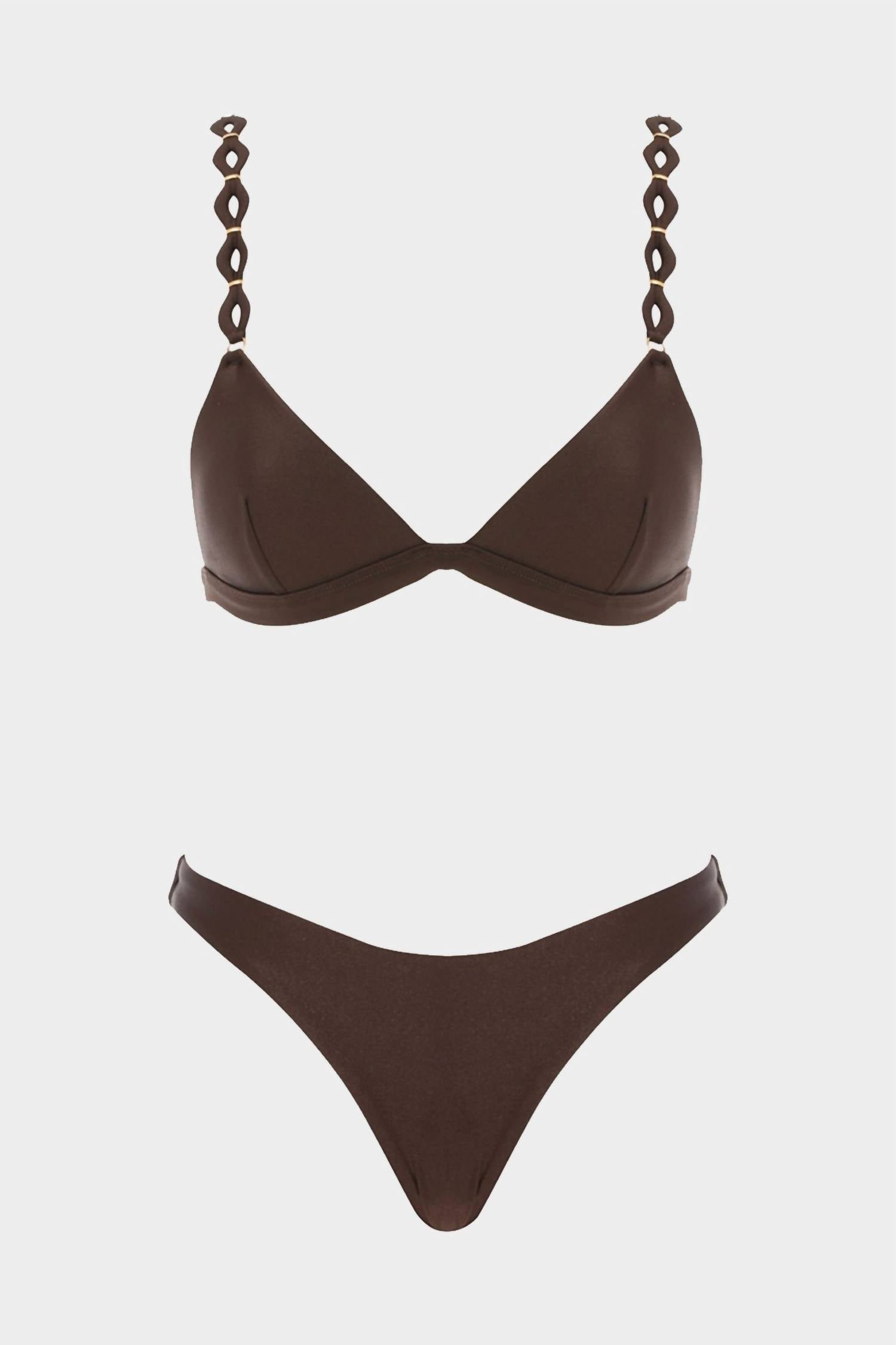 Zimmermann - August Diamond Trim Tri Bikini Set