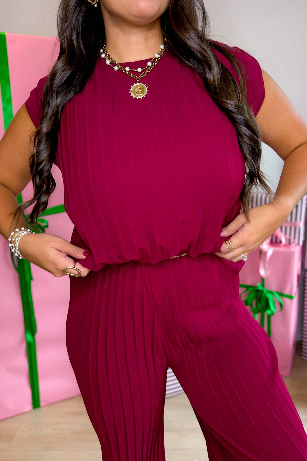 Wishlist - Festive Affair Pleated Pants