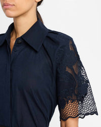 Clea - Florentina Linen-cotton Midi Shirtdress