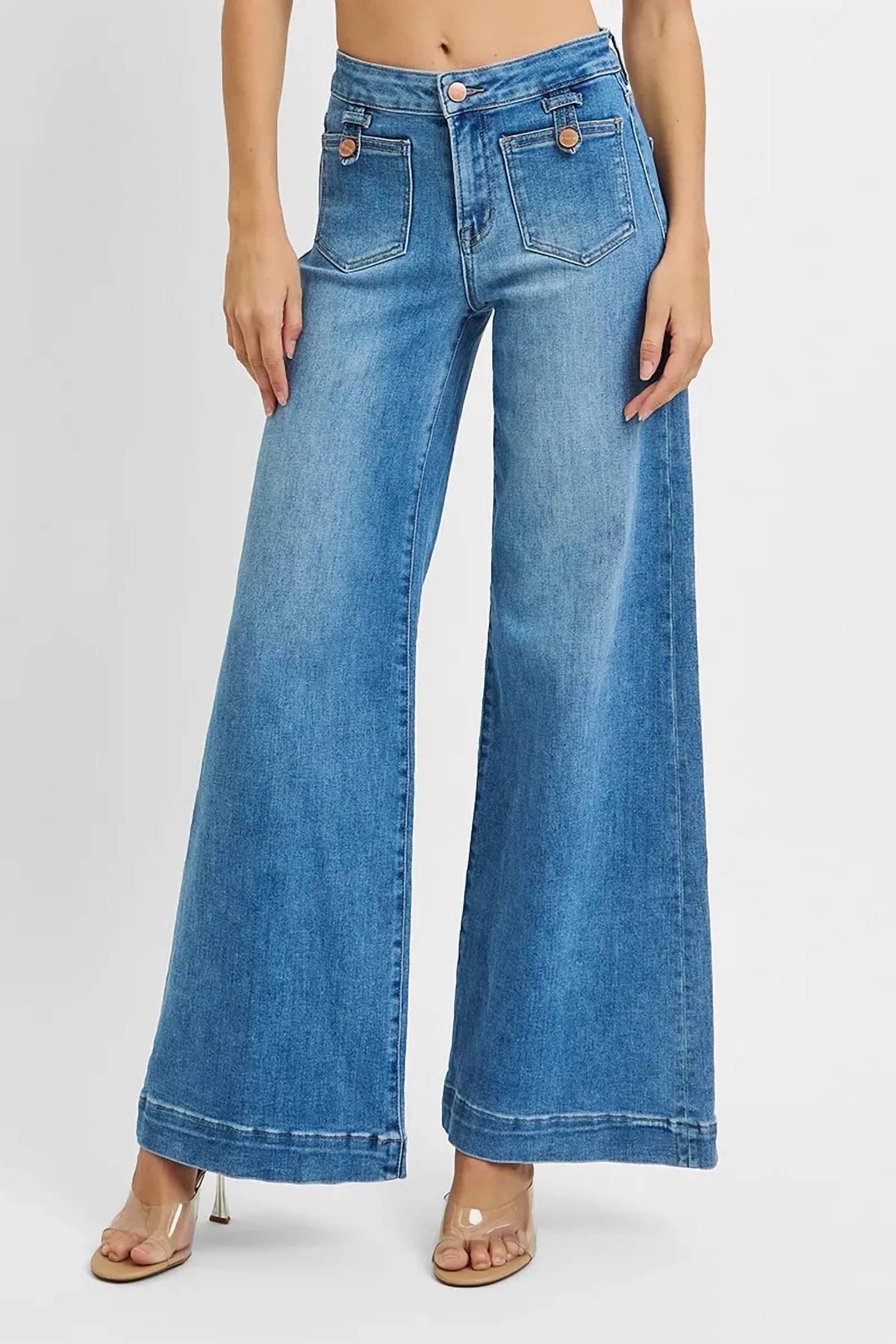 Risen - Mid Rise Pocket Jean
