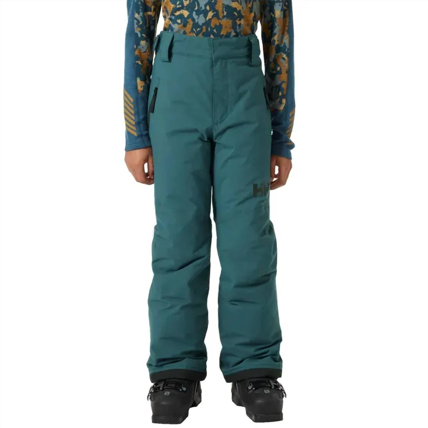 Helly Hansen Junior Legendary Insulated Pant in dark creek - kids' item - alternate view