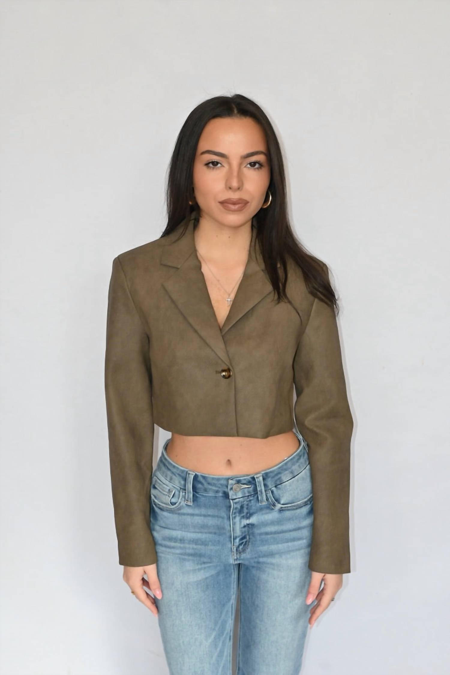 Vintage Havana - Cari Cropped Blazer