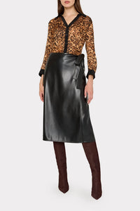 Milly - Quincy Burnout Jacquard Blouse
