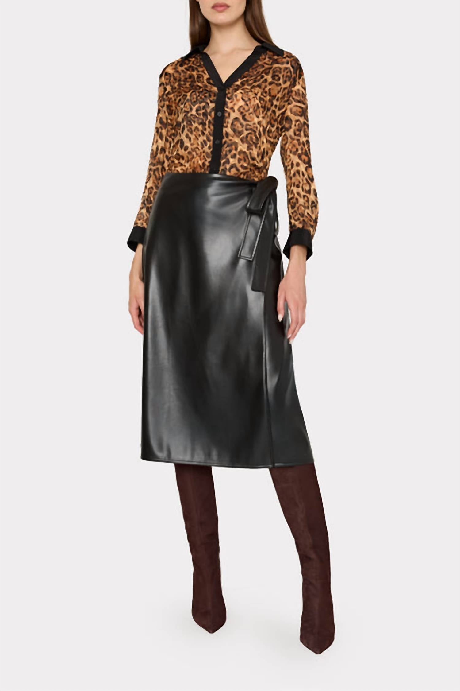 Milly - Quincy Burnout Jacquard Blouse