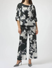 Joseph Ribkoff - Floral Satin Boxy Top