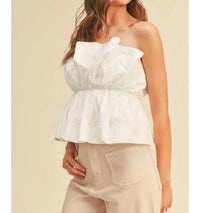 Miou Muse - Textured Fabric Tube Top