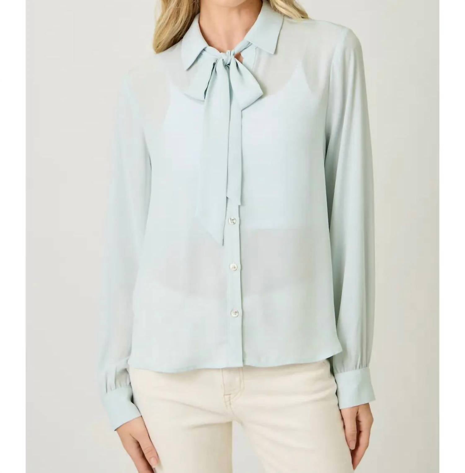 Mystree - Effortless Tie-neck Blouse