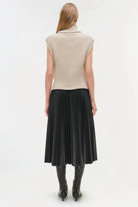 Simkhai - Kezia Vegan Leather Midi Skirt