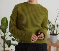 Known Supply - Dolman Sleeve Ribbed Sweater