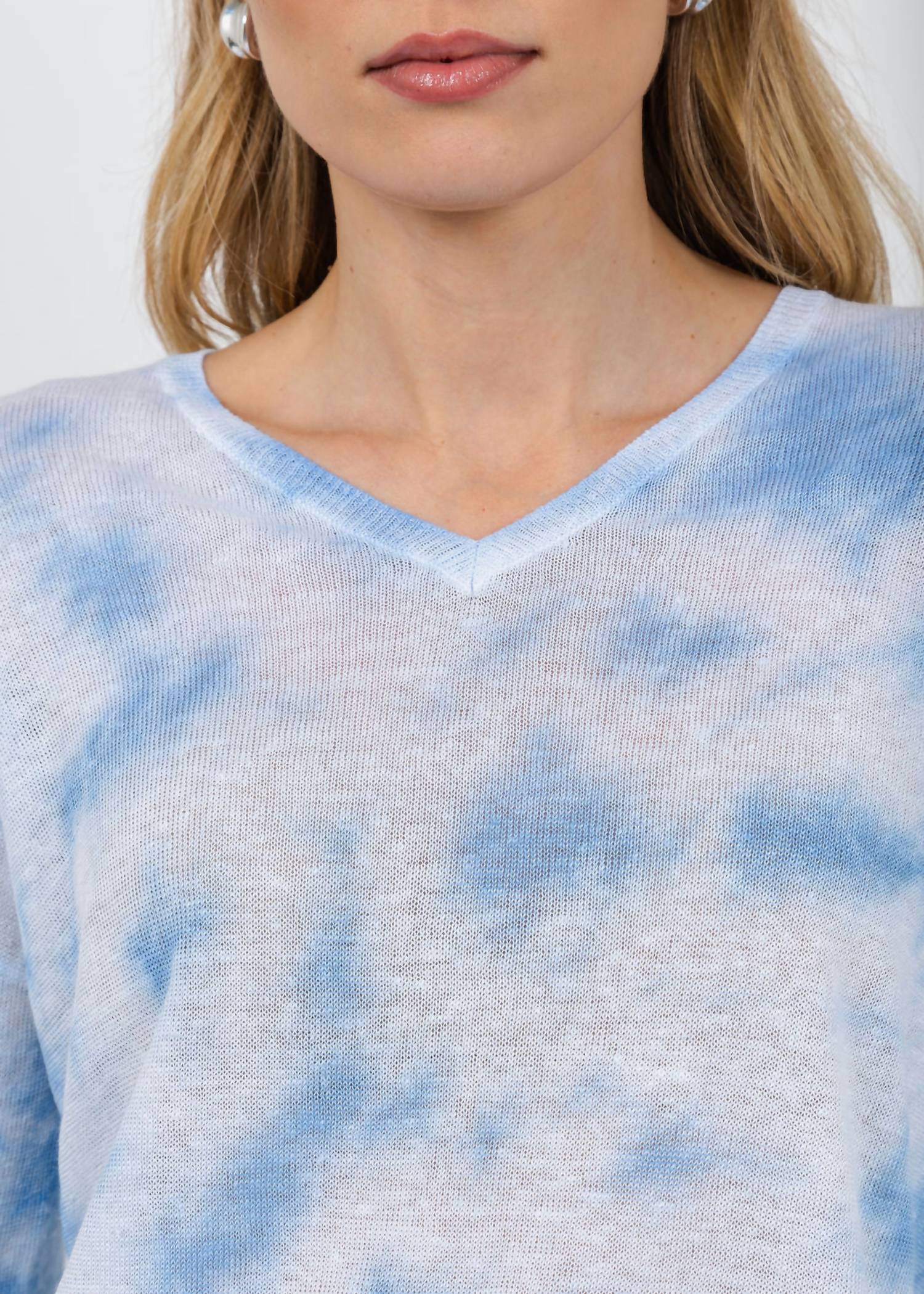 Elliott Lauren - Daydreaming Printed V Neck Sweater