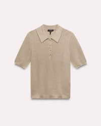 Rag & Bone - Darcey Cotton Cash Short Sleeve Polo Shirt