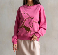 Care Tucker - 90’s Baggy Embroidered Sweatshirt