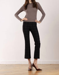 Avenue Montaigne Smoky Leo Cropped Flare Cut Pants - women's pants