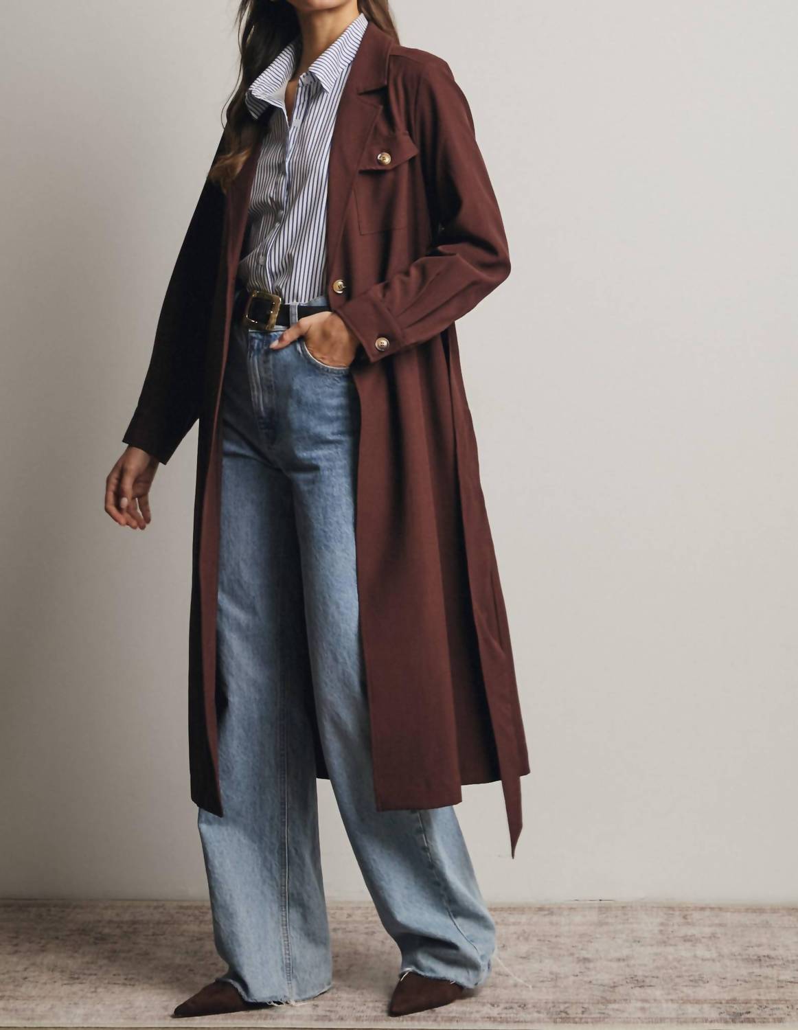 Forte - Marlo Longline Trench Coat