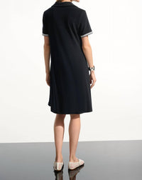 Joseph Ribkoff - Silky Knit Trapeze With Polo Collar Dress